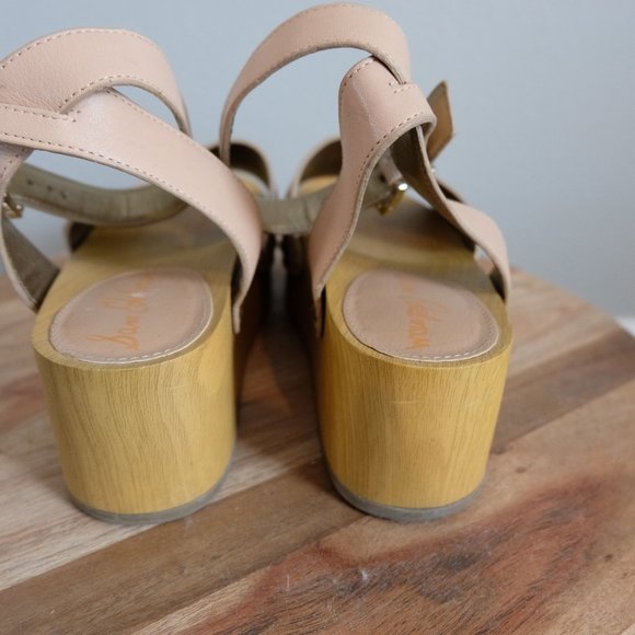 Sam Edelman Brynn Wood Block Platform Sandals - Picture 9 of 12
